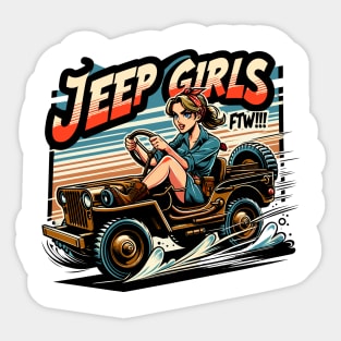 Jeep Girls FTW!!! Sticker